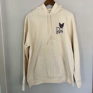 Tim Burton's Corpse Bride Women's Sweatshirt Hoodie Cream Color Size XL